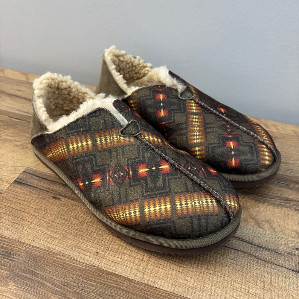 Pendleton Wool Shearling Couch Cruiser Slippers A… - image 1